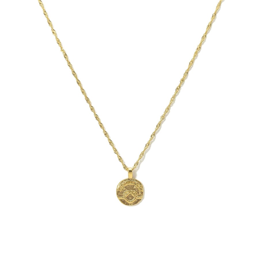 Necklaces Lover's Tempo | Knot Coin Necklace Gold