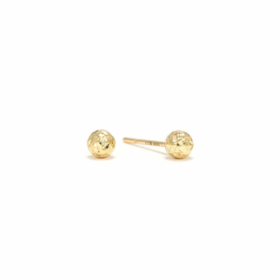 Studs Lover's Tempo | 4Mm Faceted Ball Stud