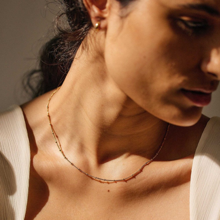 Necklaces Lover's Tempo | Satellite Chain Necklace Gold