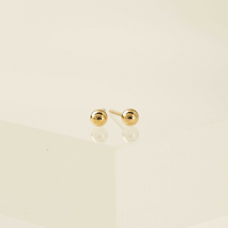 Studs Lover's Tempo | 3Mm Ball Gold-Filled Stud Earrings