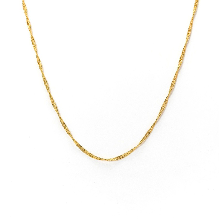 Necklaces Lover's Tempo | Singapore Chain Gold-Filled Necklace