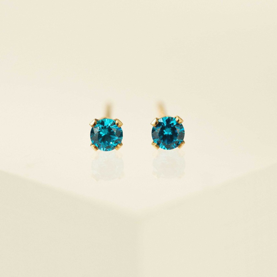 Studs Lover's Tempo | September Birthstone Gold-Filled Stud Earrings