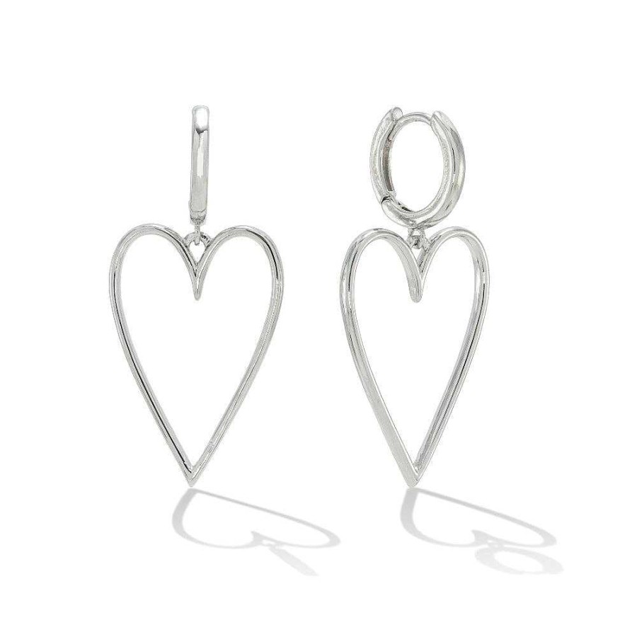 Earrings Lover's Tempo | Lovestruck Heart Hoop Earrings