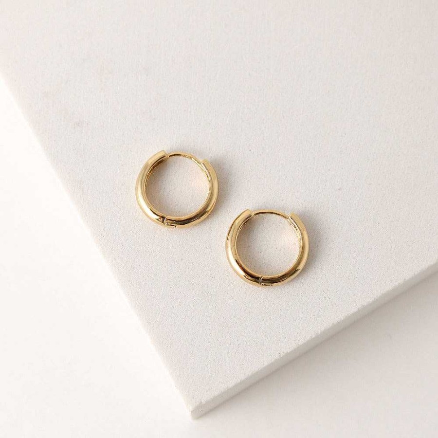 Hoop Charms Lover's Tempo | Bea 15Mm Hoop Earrings Gold