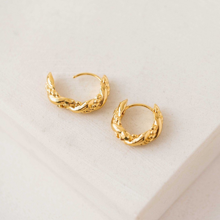 Earrings Lover's Tempo | Jessie 15Mm Huggie Hoop Earrings Gold