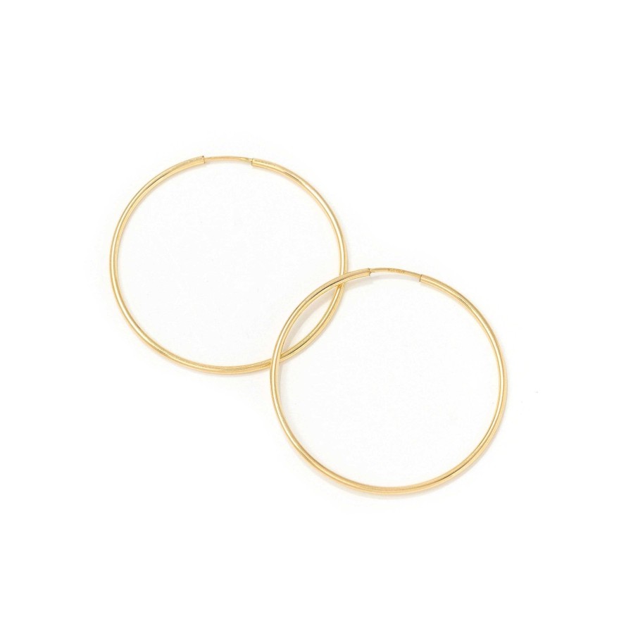 Earrings Lover's Tempo | 38Mm Gold-Filled Infinity Hoop Earrings