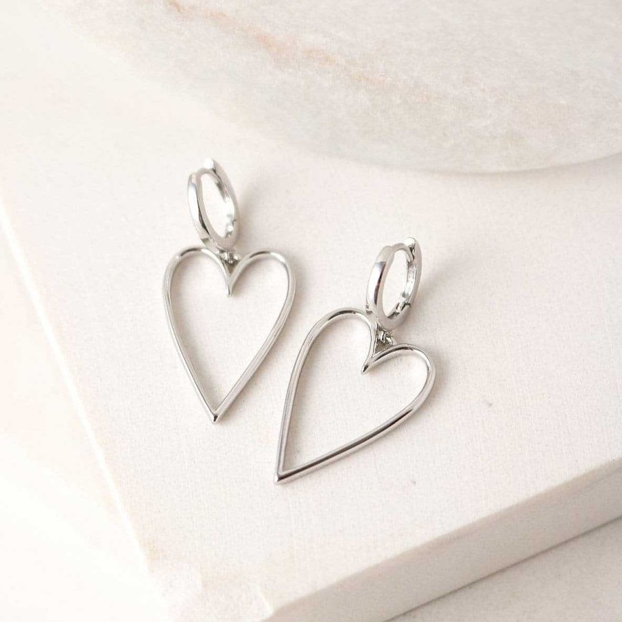 Earrings Lover's Tempo | Lovestruck Heart Hoop Earrings