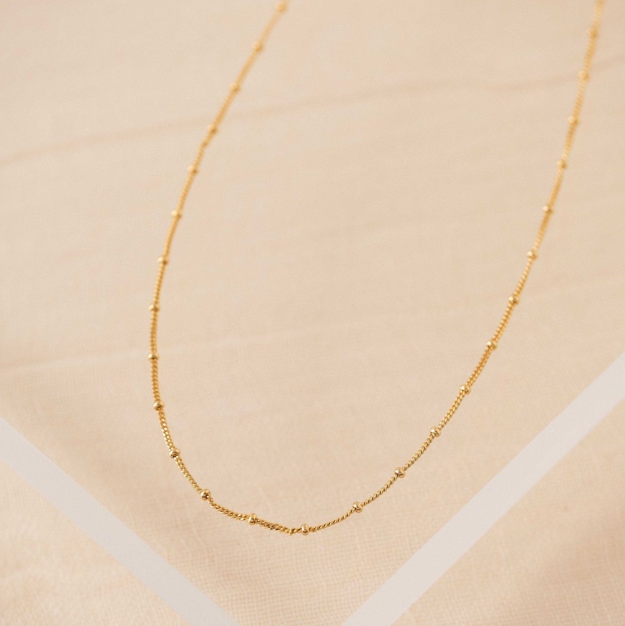 Necklaces Lover's Tempo | Satellite Chain Necklace Gold