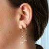 Hoop Charms Lover's Tempo | Starburst Drop Charm Hoop Earrings