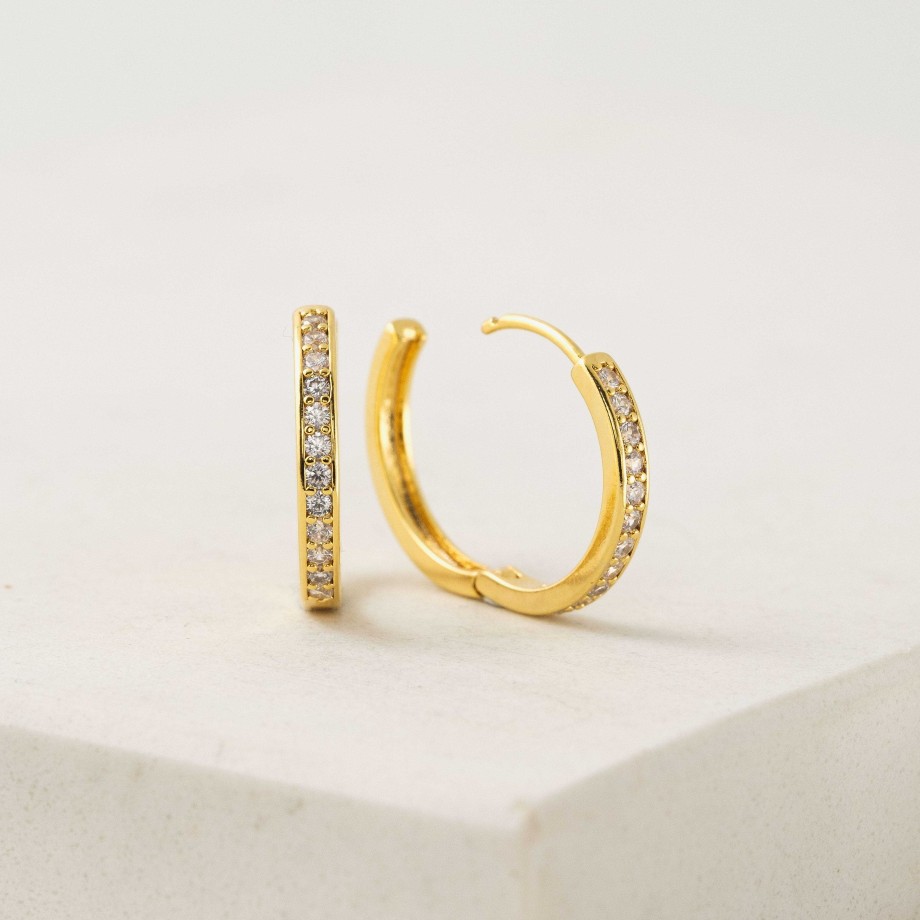 Hoop Charms Lover's Tempo | Desi 20Mm Hoop Earrings Gold