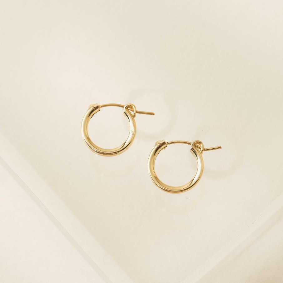 Hoops Lover's Tempo | 15Mm Gold-Filled Wire Hoop Earrings