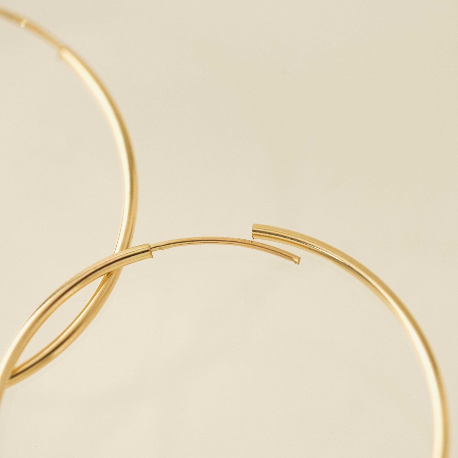 Earrings Lover's Tempo | 38Mm Gold-Filled Infinity Hoop Earrings