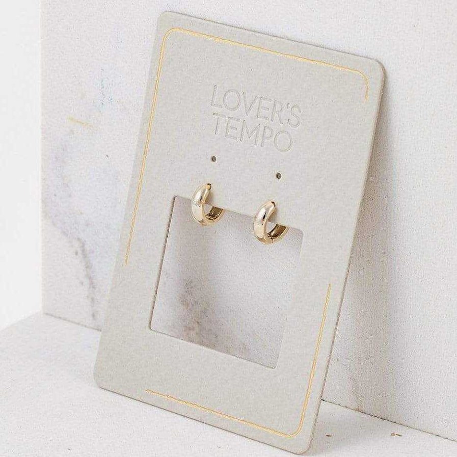 Earrings Lover's Tempo | Bea 10Mm Huggie Hoop Earrings