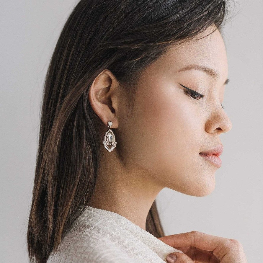 Earrings Lover's Tempo | Nadia Drop Earrings White