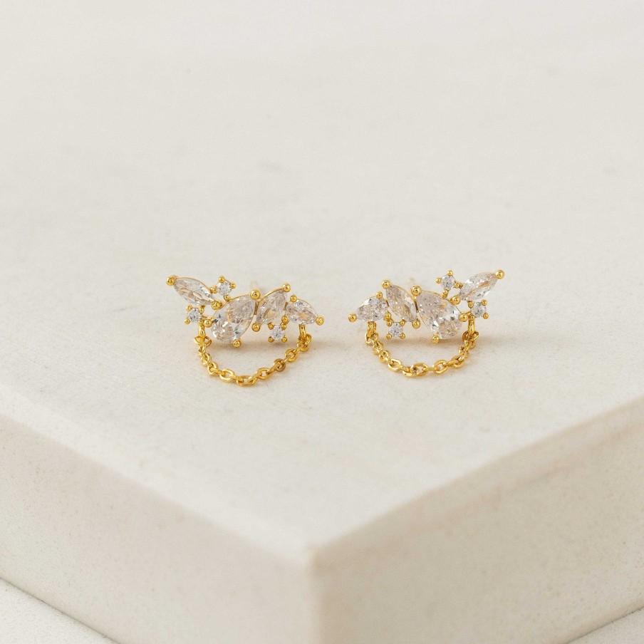 Studs Lover's Tempo | Aspen Climber Earrings Gold