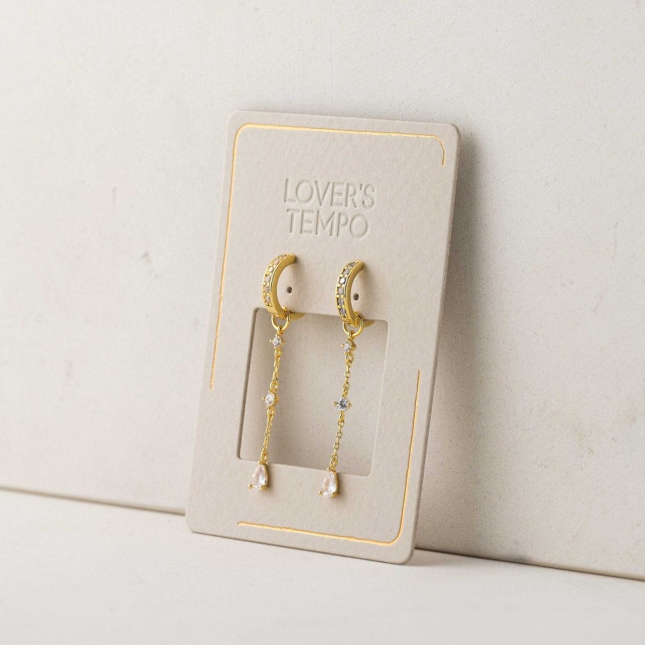 Hoop Charms Lover's Tempo | Raindrop Charm Hoop Earrings