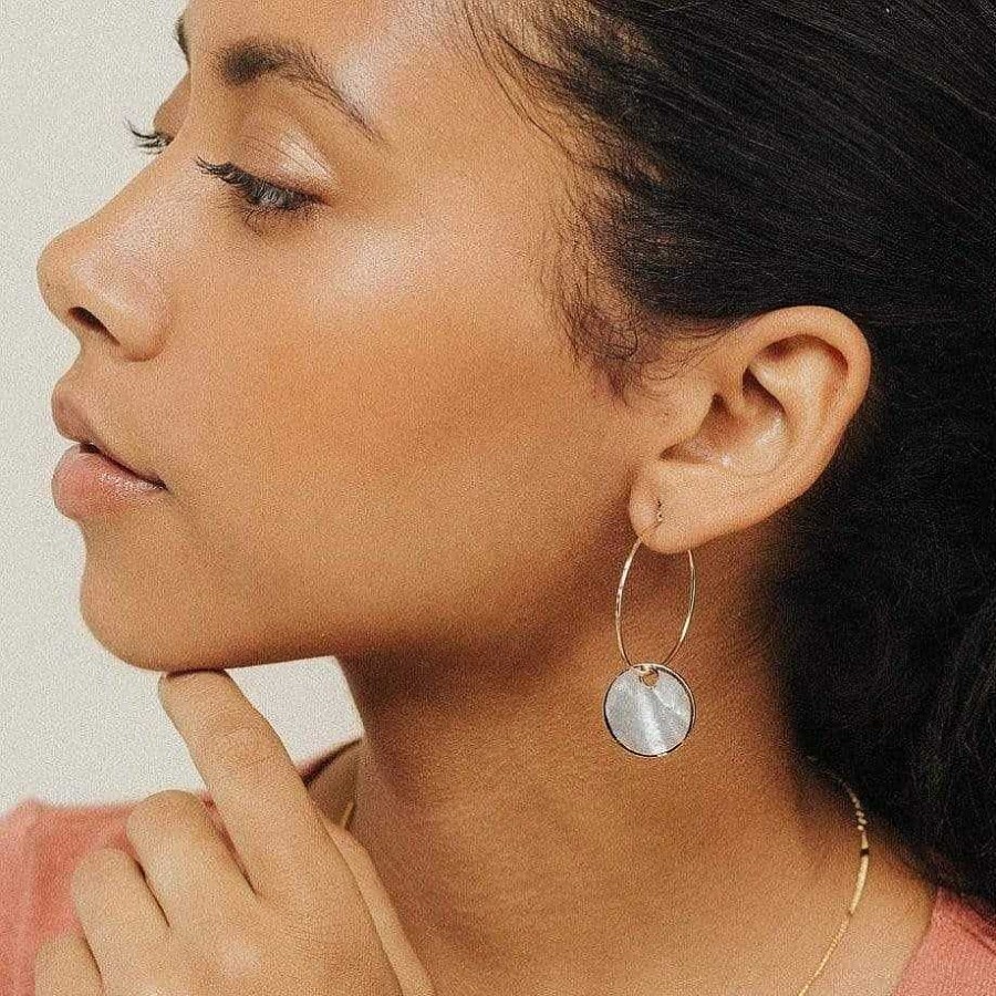 Hoops Lover's Tempo | Mirage Hoop Earrings White