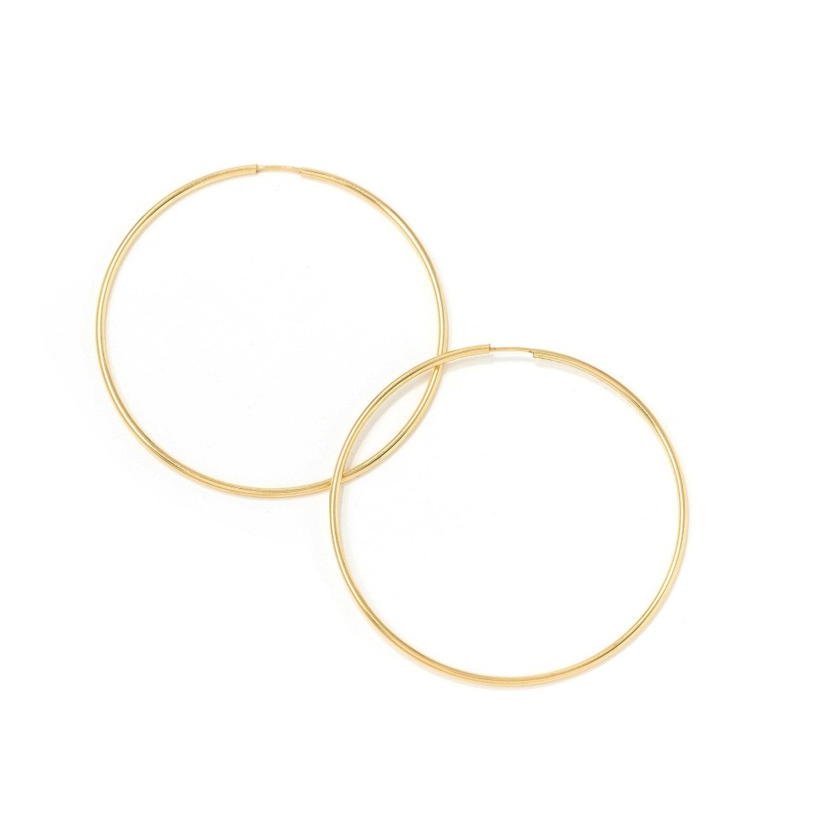 Hoops Lover's Tempo | 50Mm Gold-Filled Infinity Hoop Earrings