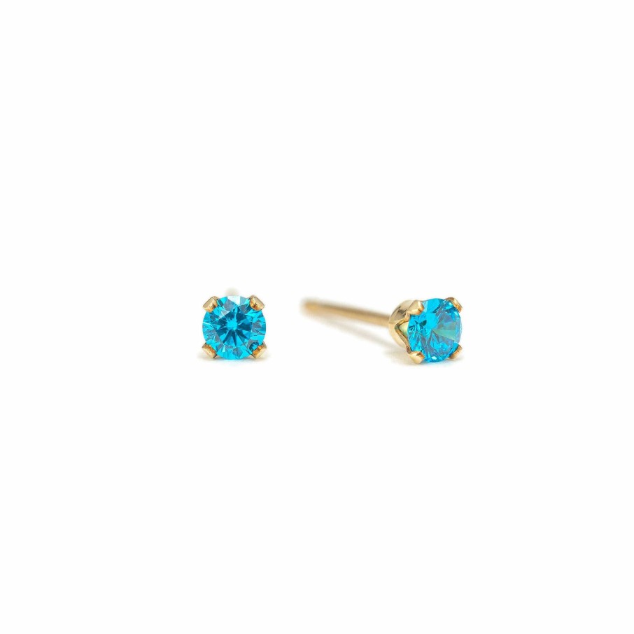 Earrings Lover's Tempo | September Birthstone Gold-Filled Stud Earrings