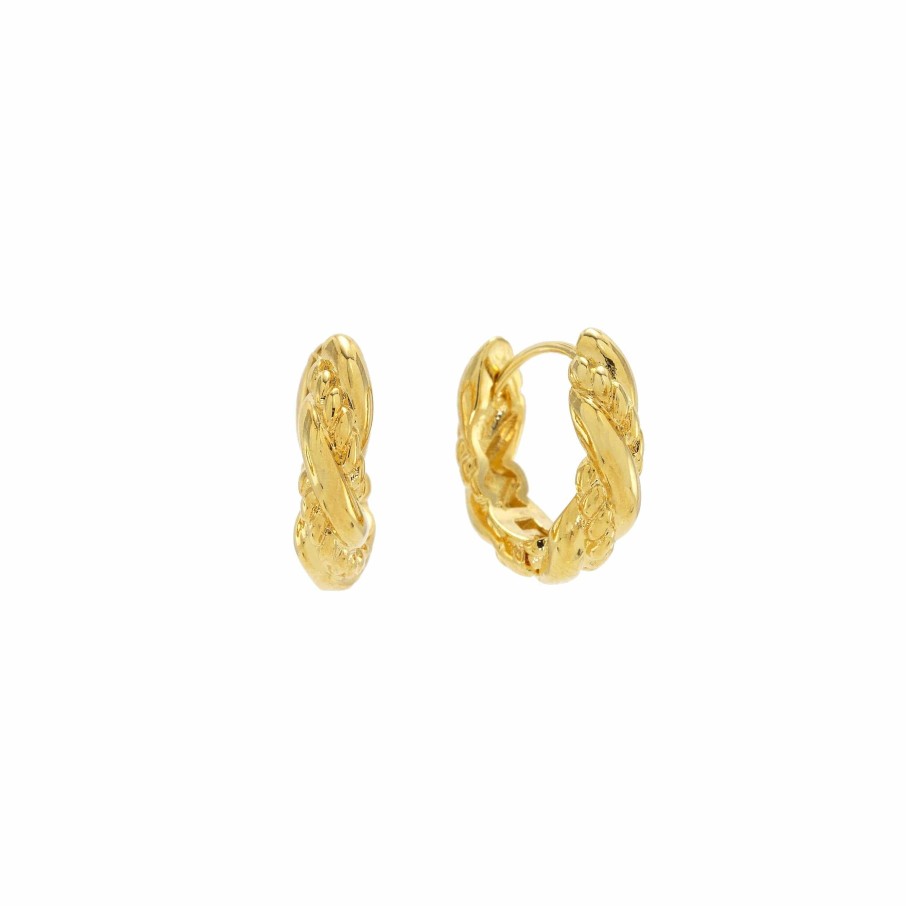 Hoops Lover's Tempo | Jessie 15Mm Huggie Hoop Earrings Gold