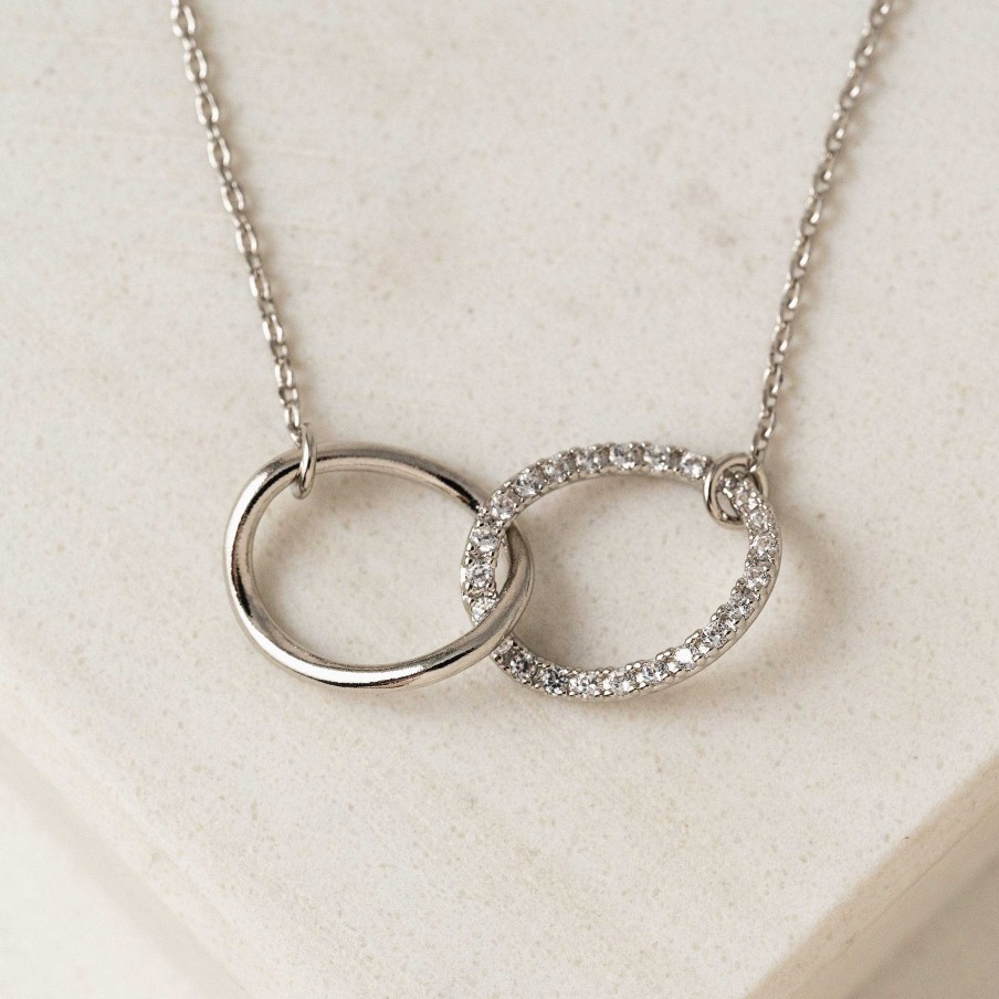 Necklaces Lover's Tempo | Encore Pave Necklace Silver