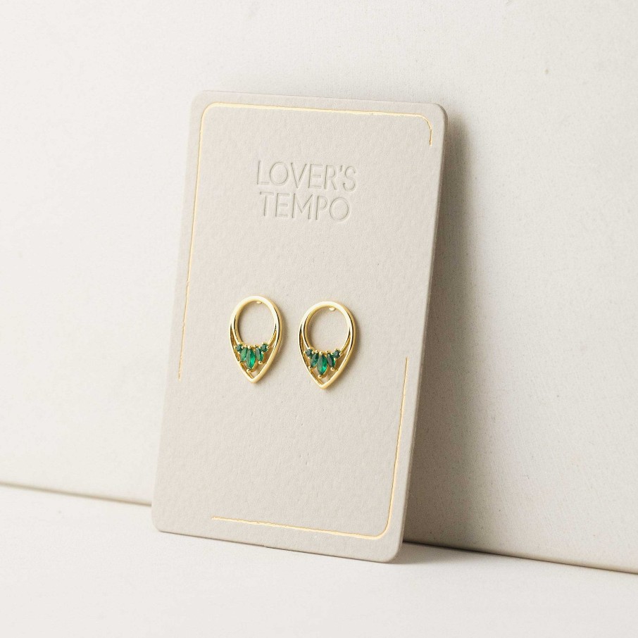 Studs Lover's Tempo | Aria Emerald Stud Earrings