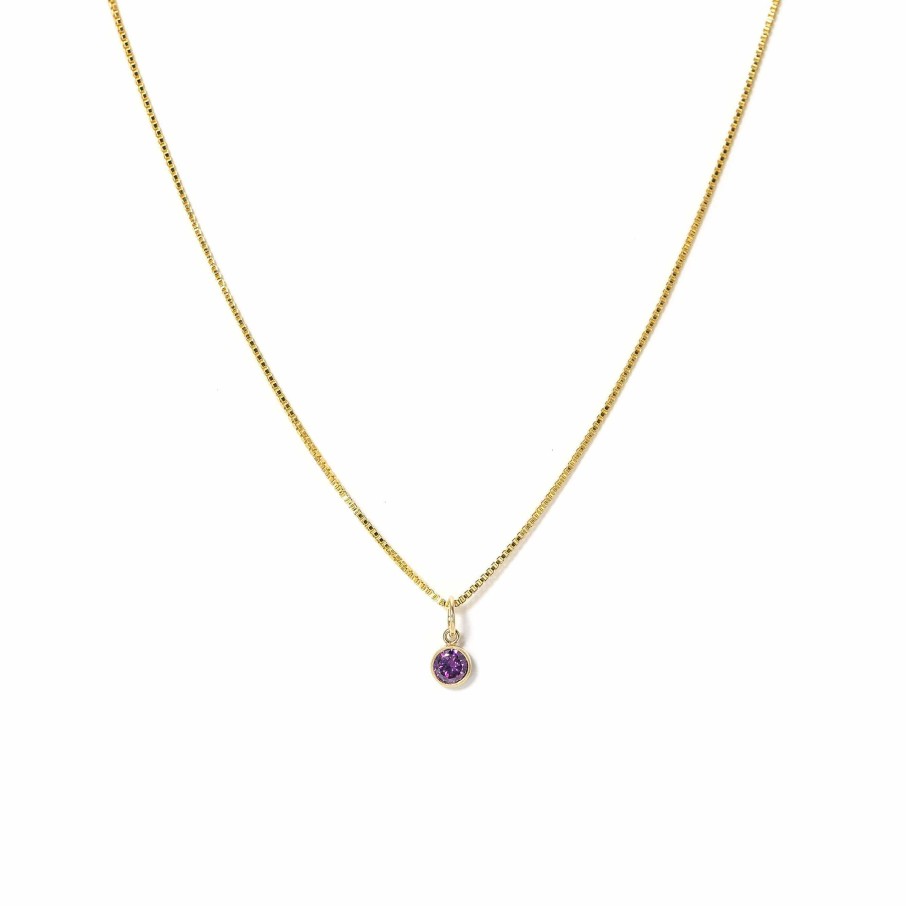 Necklaces Lover's Tempo | February Birthstone Gold-Filled Necklace