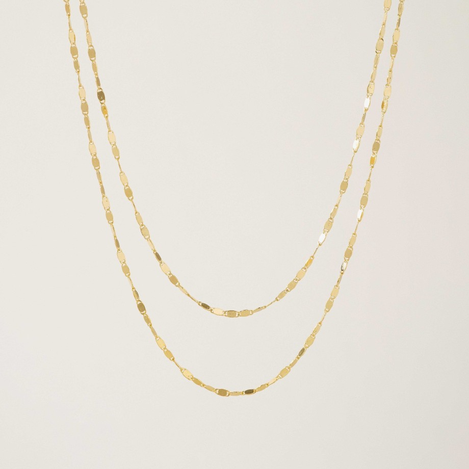 Necklaces Lover's Tempo | Cleo Layered Necklace Gold