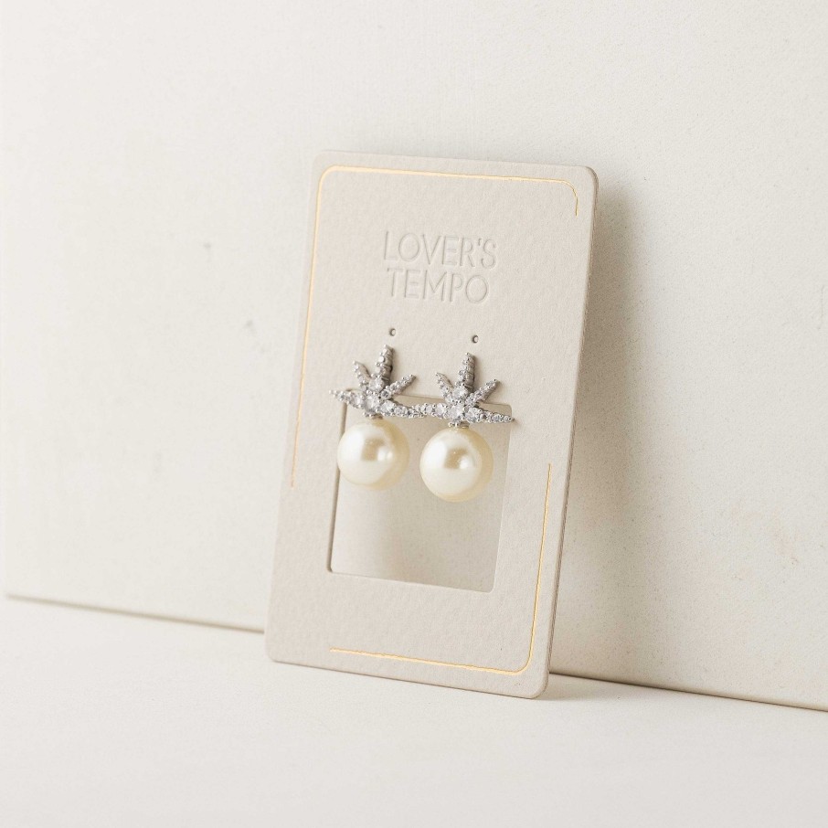 Studs Lover's Tempo | Etoile Star Pearl Stud Earrings Silver