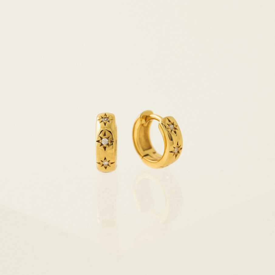 Earrings Lover's Tempo | Twinkle Huggie Hoop Earrings