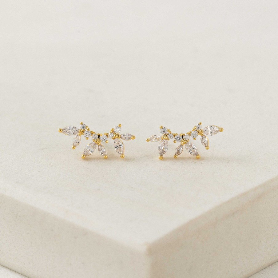 Earrings Lover's Tempo | Holly Climber Earrings Gold