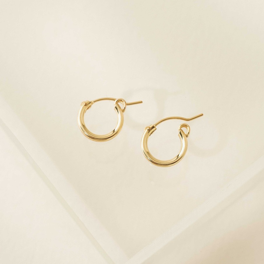 Hoops Lover's Tempo | 13Mm Gold-Filled Wire Hoop Earrings