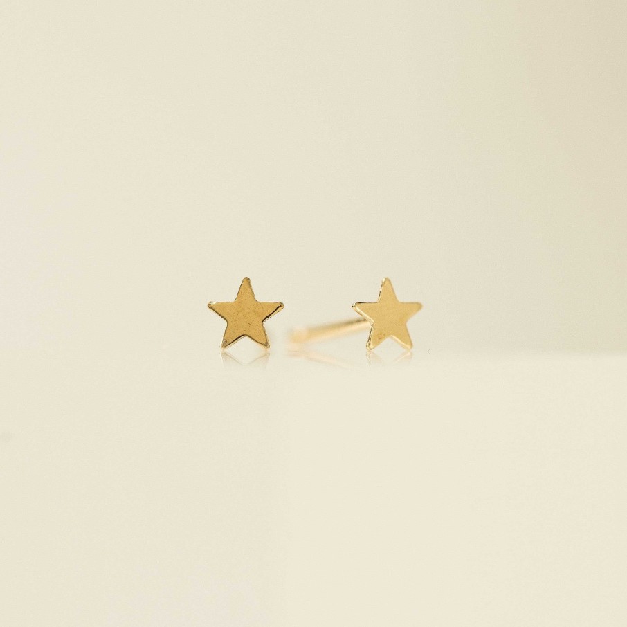 Earrings Lover's Tempo | Star Gold-Filled Stud Earrings