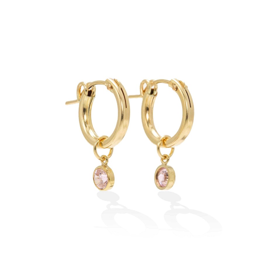 Hoops Lover's Tempo | October Birthstone Gold-Filled Hoop Earrings