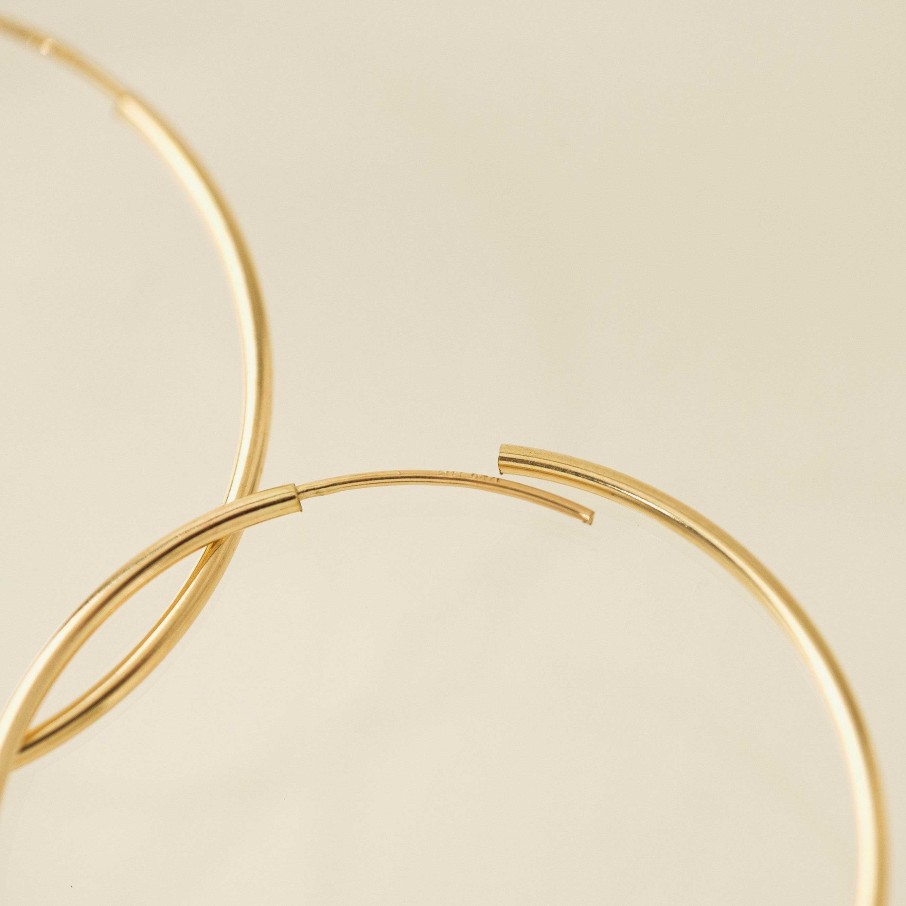 Hoops Lover's Tempo | 38Mm Gold-Filled Infinity Hoop Earrings