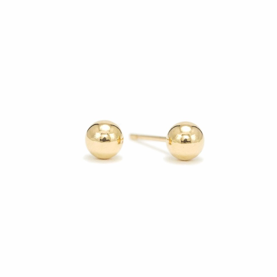 Studs Lover's Tempo | 5Mm Ball Gold-Filled Stud Earrings