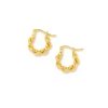 Hoops Lover's Tempo | Twist Hinge Hoops Gold