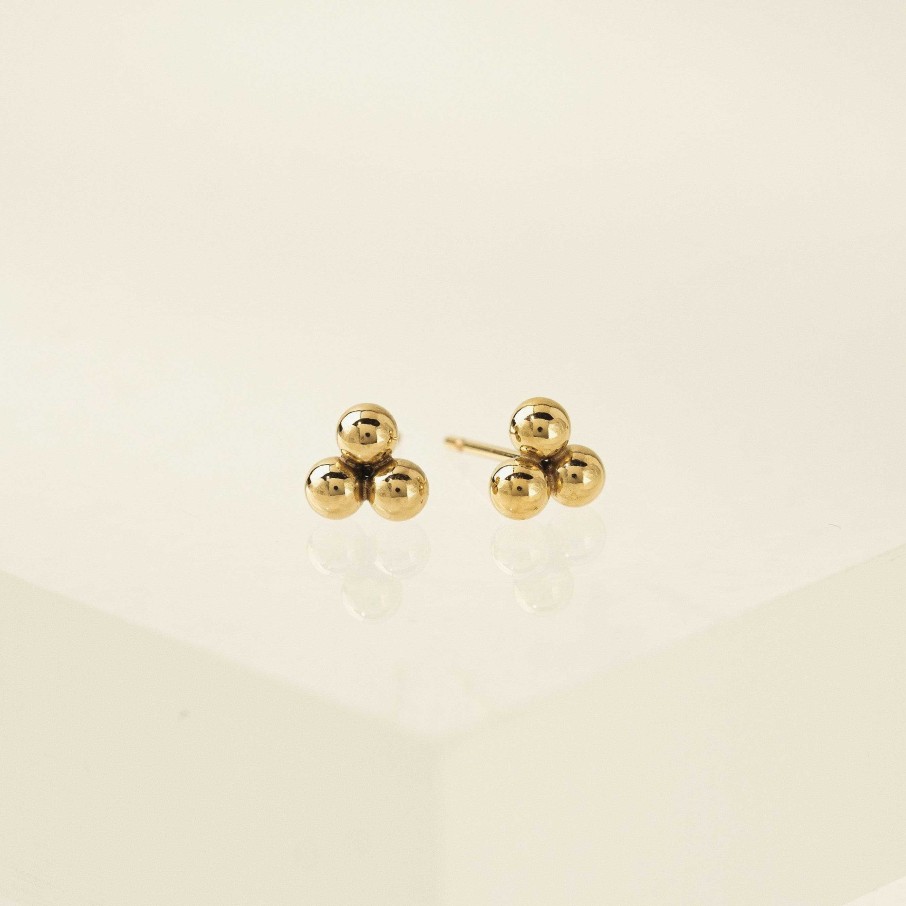 Earrings Lover's Tempo | Trio Gold-Filled Stud Earrings