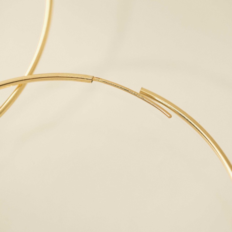 Hoops Lover's Tempo | 65Mm Gold-Filled Infinity Hoop Earrings