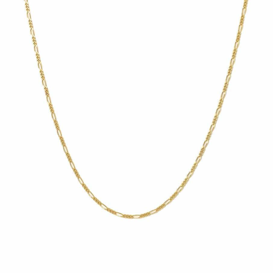 Necklaces Lover's Tempo | Figaro Chain Necklace Gold