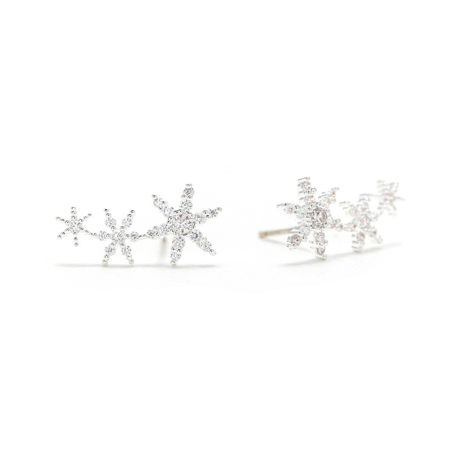 Ear Climbers Lover's Tempo | Etoile Star Climber Earrings Silver