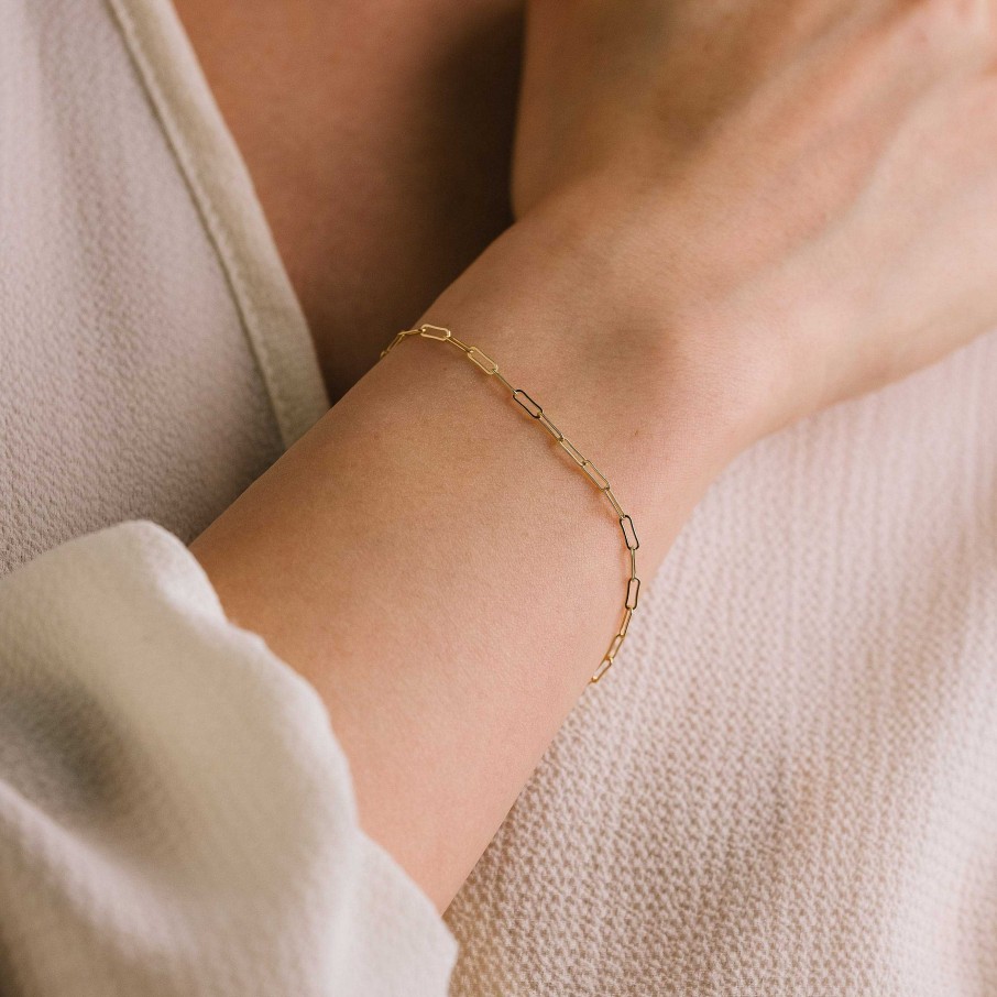 Bracelets Lover's Tempo | Paperclip Chain Gold-Filled Bracelet