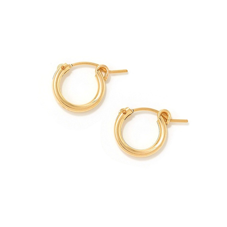 Earrings Lover's Tempo | 13Mm Gold-Filled Wire Hoop Earrings