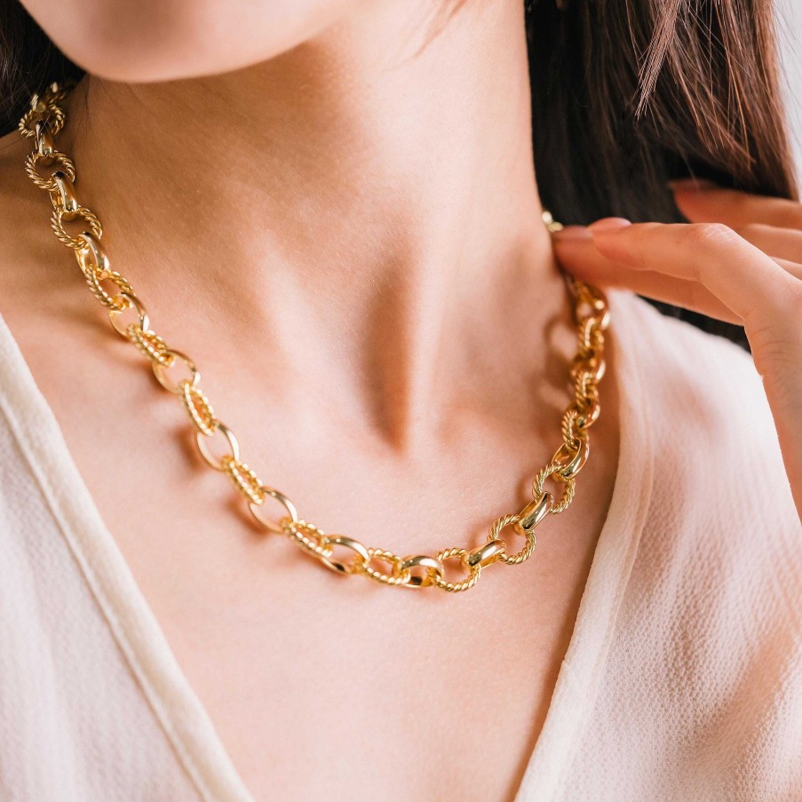 Necklaces Lover's Tempo | Rose Necklace Gold