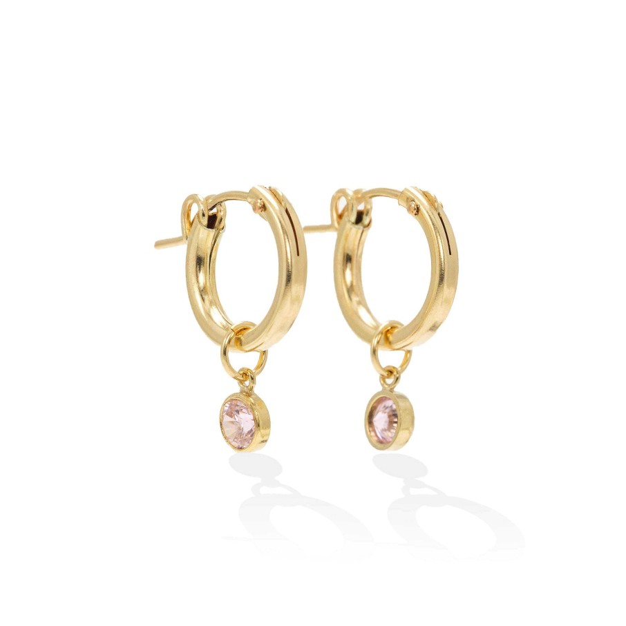 Earrings Lover's Tempo | October Birthstone Gold-Filled Hoop Earrings