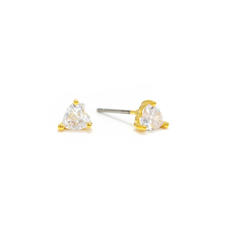 Earrings Lover's Tempo | Heart Crystal Fete Stud Earrings