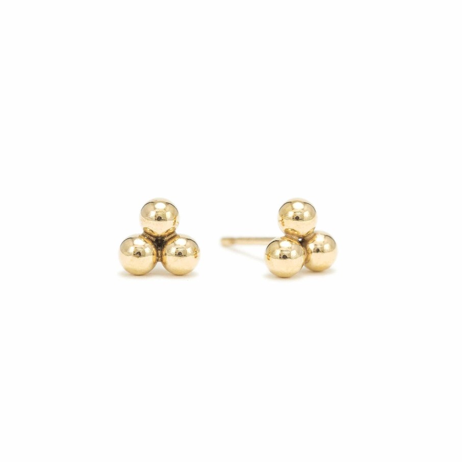 Earrings Lover's Tempo | Trio Gold-Filled Stud Earrings