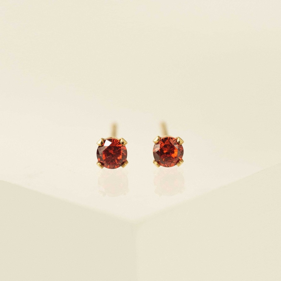 Studs Lover's Tempo | July Birthstone Gold-Filled Stud Earrings