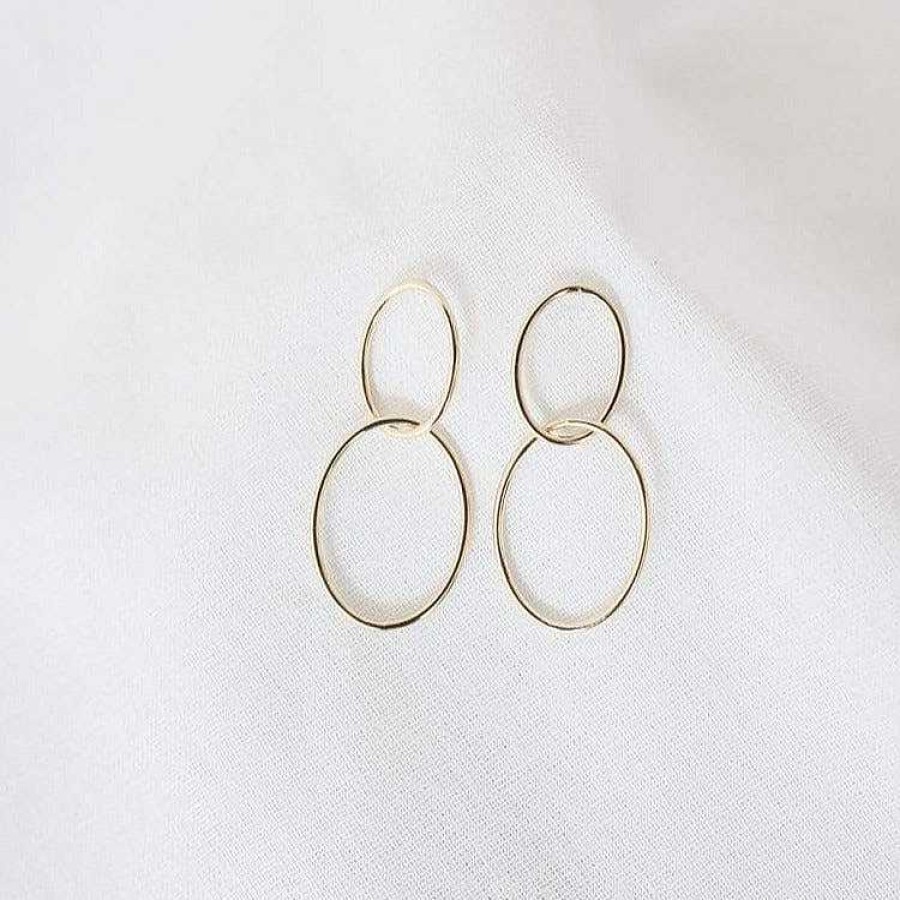 Hoops Lover's Tempo | Infinity Hoop Earrings Gold