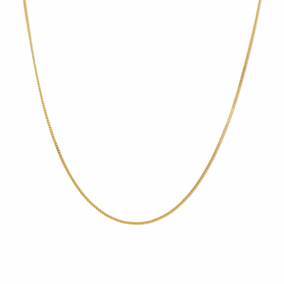 Necklaces Lover's Tempo | Mini Curb Chain Necklace Gold